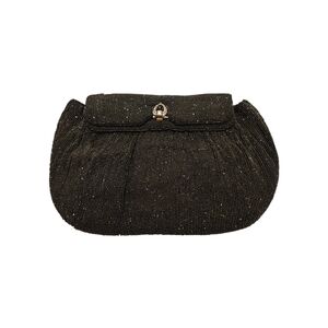 Black Vintage Saks Fifth Ave Beaded Clutch